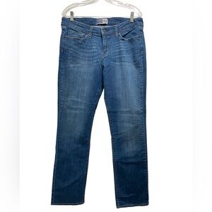 Signature Mid Rise Straight Leg Jeans